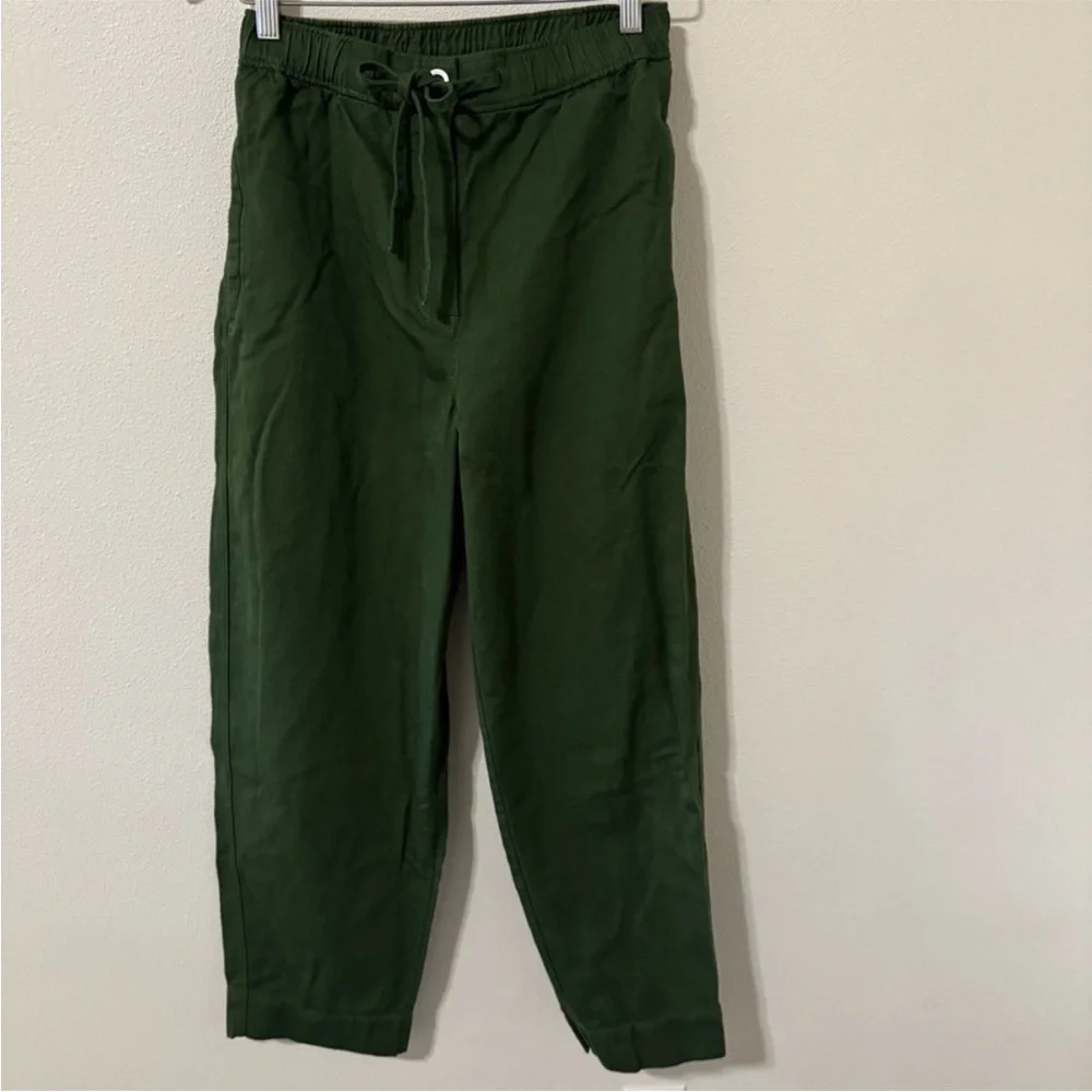COS linen/cotton barrel pants - Picture 2 of 11